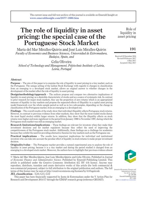 The Role of Liquidity