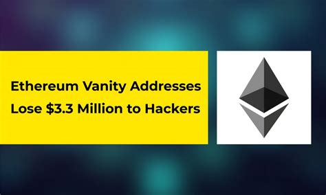 Ethereum: What is vanity address?
